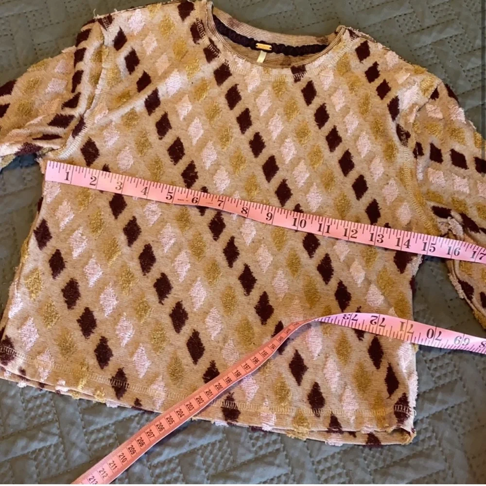 NWT Free People : Tan Crop Top - Small - Picture 4 of 9